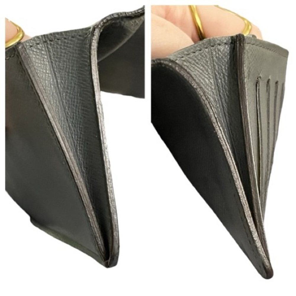 RARE Space Grey Taiga Leather Flat Lay Bi Fold LV Wallet - Picture 12 of 16